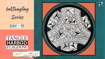 Tangle Harbod and Flagdow | HeartiZen | Exclusive Zentangle | Exploring Hearts | Year 2021