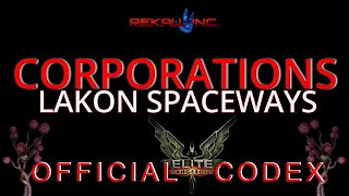 | CORPORATIONS | LAKON SPACEWAYS | CODEX |