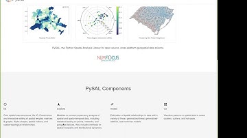 SpatialAPI20 - Teaser for Tutorial 3: PySAL: Python Spatial Analysis Library