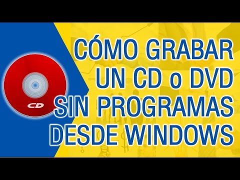 Video: Cómo Grabar Un Disco En Una Pc