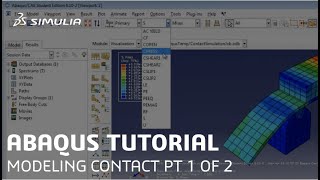 SIMULIA Howto Tutorial for Abaqus | Modeling Contact using Contact Pairs  Part 1 of 2