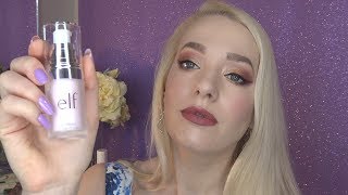 ELF Poreless Primer Review and 12 hour test // Oily Skin