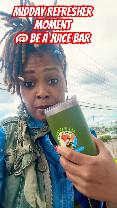 Midday Refresher Moment @ Be a Juice Bar #healthy #freshfruitjuices #smoothies #naturalproducts