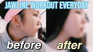 I Did a 10-minute Jawline Workout EVERYDAY for 30 Days *SHOCKING*