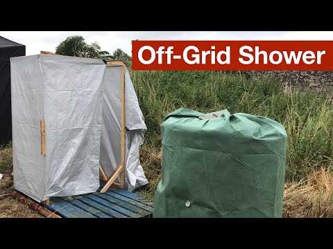 Off-Grid Shower Heated by Compost