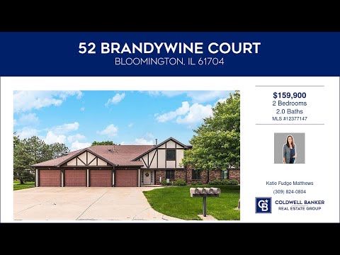 52 Brandywine Court, Bloomington, IL home video tour