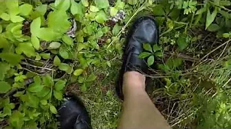 My Walk with Black Velcro Dress Shoes-Date: 7/30/2016