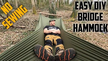 Easy No Sew Bridge Hammock | MYOG | Wildcamping | Camping on a budget | Cheap Bridge Hammock