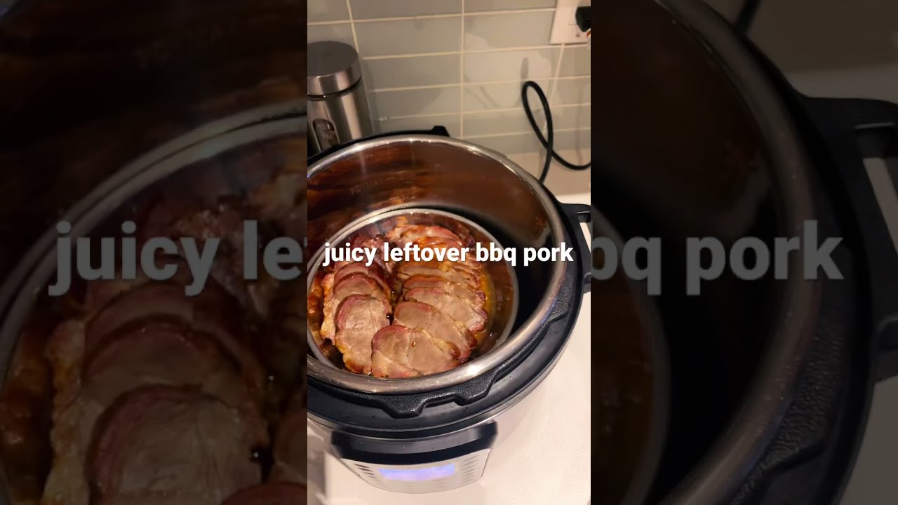 juicy LEFTOVER bbq pork in the Instant Pot