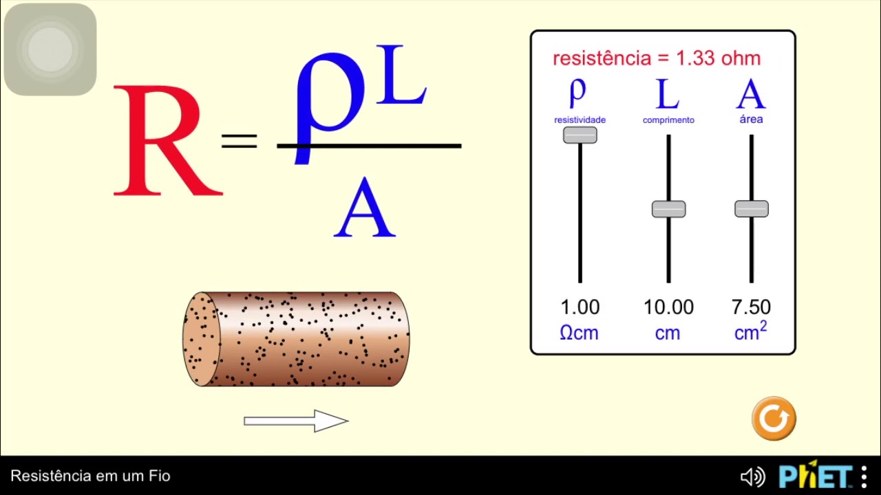 Resistência em um fio condutor YouTube Resistência em um fio condutor YouTube