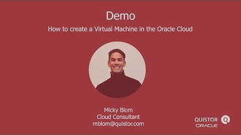 Creating a Virtual Machine in the Oracle Cloud