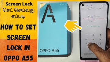 How to Set Screen Lock in OPPO A55| in Tamil| Set Pattern and Lock Screen Password on Your OPPO A55