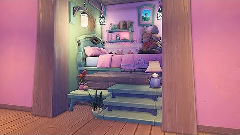 Palia- Cute bed nook tutorial with no collision decor "hack" - Switch friendly!