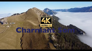 La mer de nuage vue de Charmant Som - Drone 4K