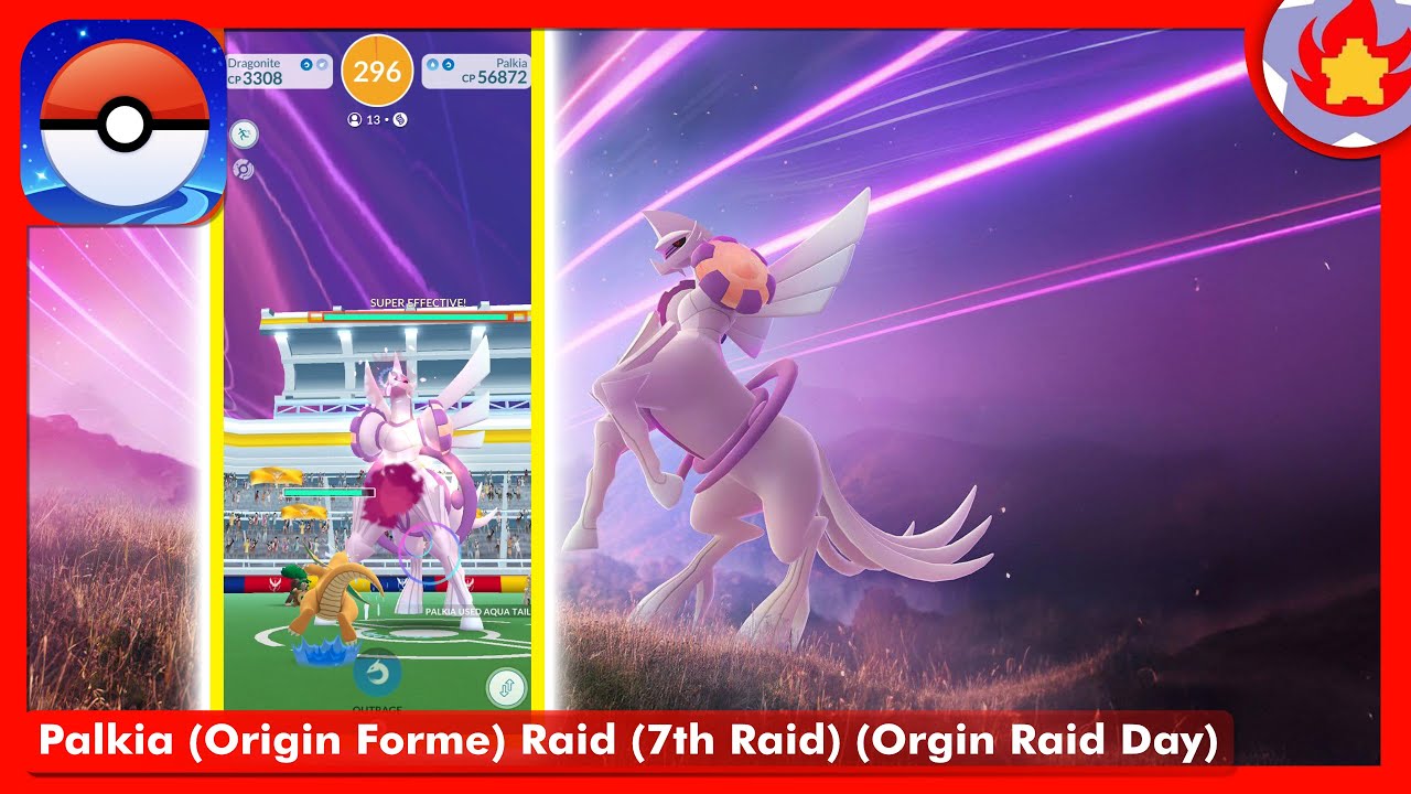 Palkia (Origin Forme) Raid (7th Raid) (Ultra Unlock: Origin Raid Day) | Pokemon GO