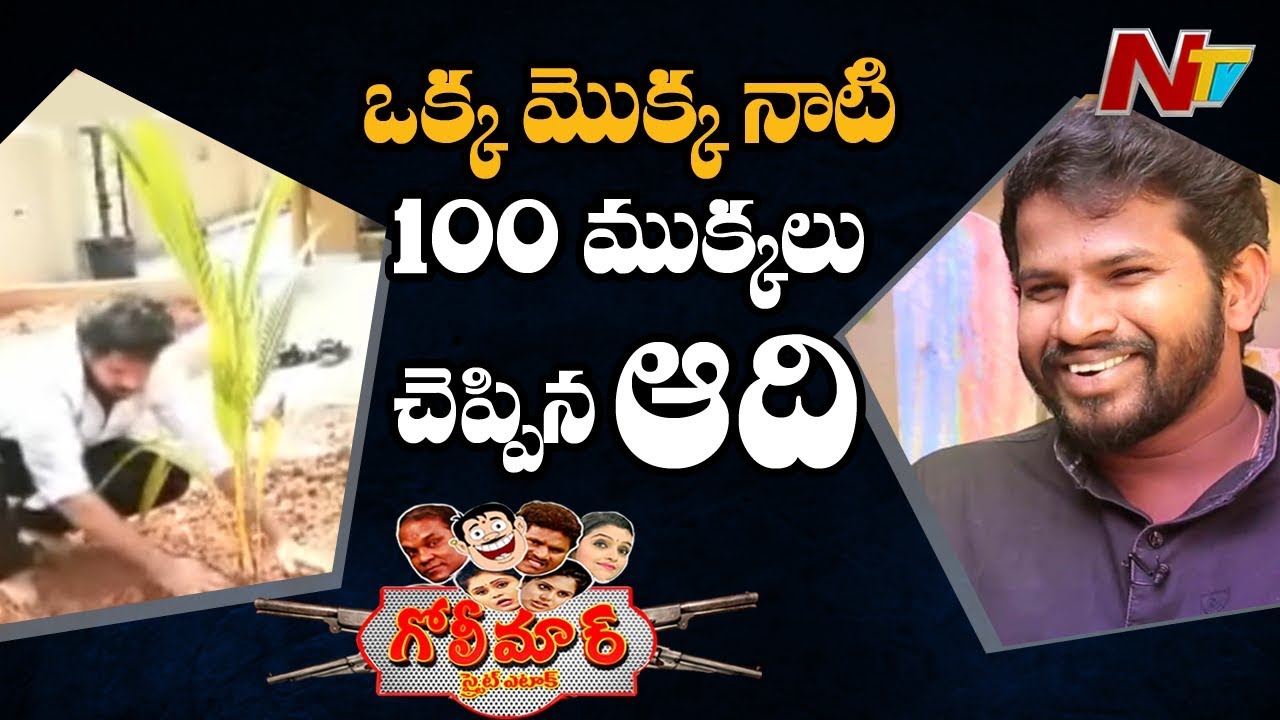 Jabardasth Comedian Aadi Plants Tree || Roja Vanam Campaign || NTV Golimaar