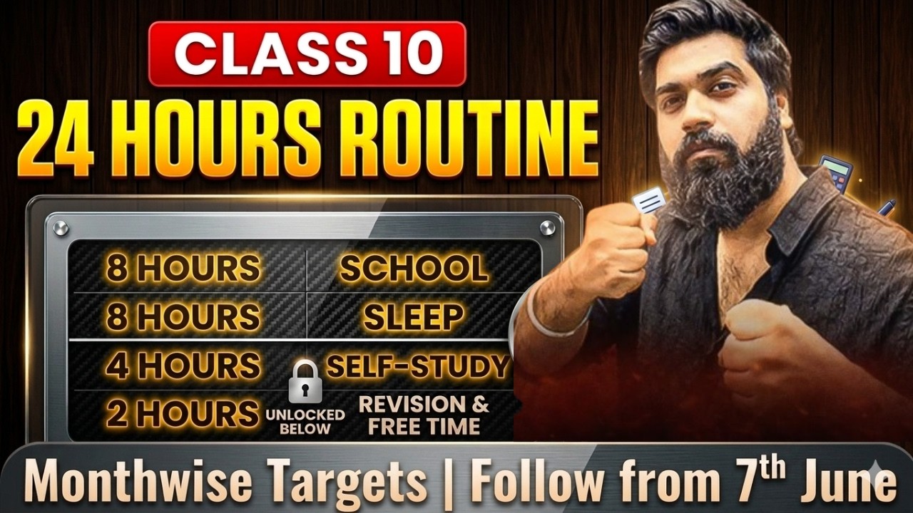 Realistic Class 10 Routine: How to Manage School + Coaching + Self ...