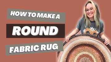 Tutorial Making Round Fabric Rug