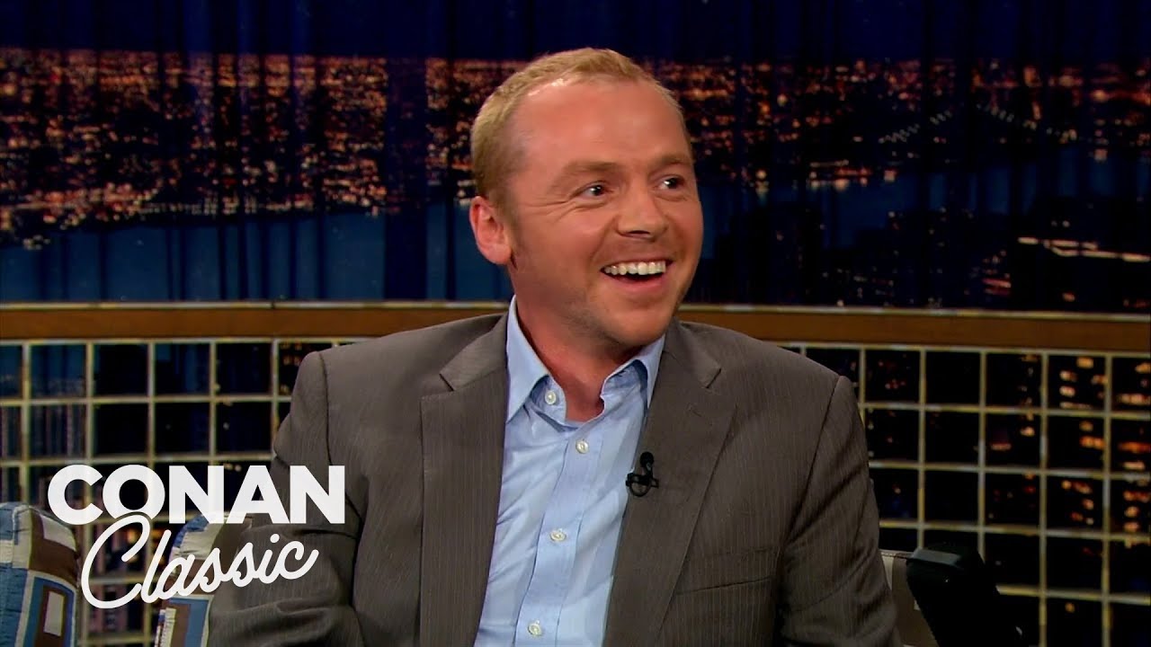 Simon Pegg Owns Six Lightsabers | Late Night with Conan O’Brien