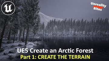 UE5: Create an Arctic Forest Part 1 - CREATE THE TERRAIN