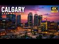 Calgary Evening Skyline in 4K | Peaceful City Ambience