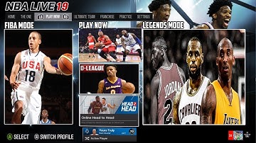 NBA Live 19 - New Game Modes Concept - (Fiba Game Mode/Historic Moments!) [CONCEPT/IDEA]