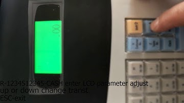 How to adjust LCD contrast