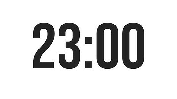 23 MINUTE TIMER - COUNTDOWN TIMER (MINIMAL)