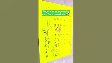 Birthday greeting card DIY making idea
