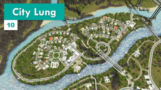 Burtons Landing, 57k pop. Grid/organic mixed plan. : r/CitiesSkylines