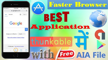 How to Create  Browser APK in Thunkable | Free AIA | Thunkable Tutorial | Tech Port |