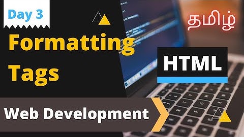 Formatting HTML Tags (Tamil) | VS Code | Web Development in தமிழ் | Coding Awareness #tamil