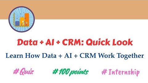 Data+AI+CRM: Quick Look || Learn How Data + AI + CRM Work Together || Salesforce || Trailhead
