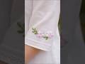 hand embroidery designs work tutorials for beginners kurti design #embroidery #shortvideo