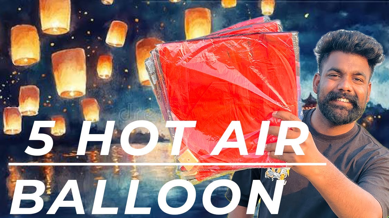 What Happens When You Fly 5 Sky Lanterns Together?”DIWALI CRACKER TESTING 