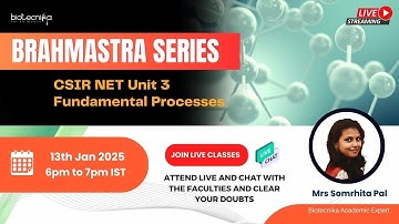 Brahmastra Series: Master Unit 8 - Fundamental Processes with Somrhita Ma’am! 🎯