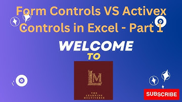 Form Controls VS Activex Controls in Excel Part 1 / How to create Button in Excel / Command Button