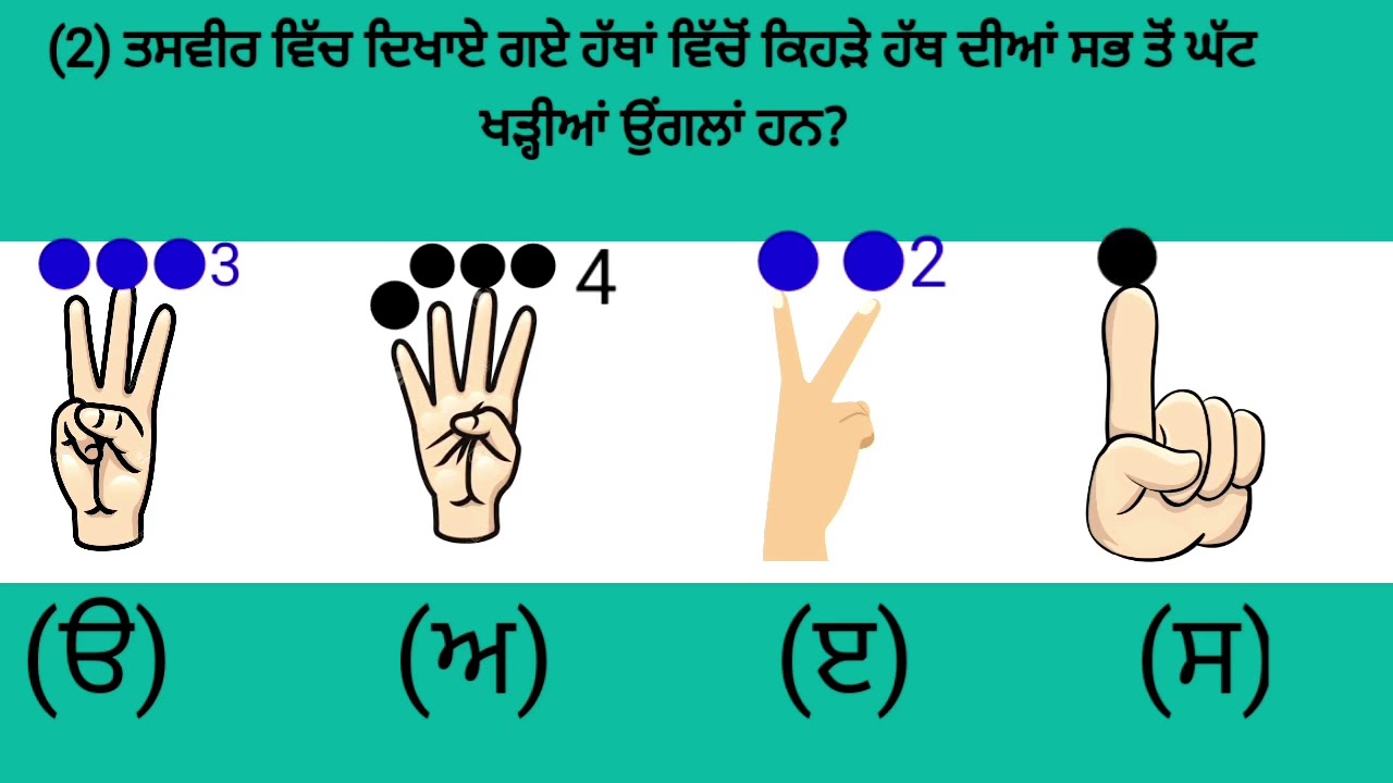 How to solve multiple choice questions in Punjabi YouTube