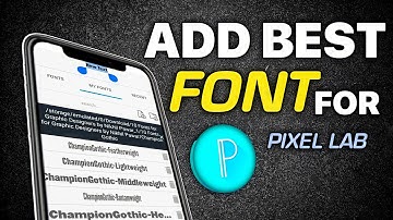 How To Add Custom Fonts in Pixellab App || Make Your Thumbnails Attractive