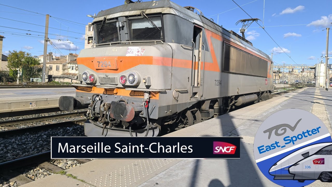 MARSEILLE SAINT-CHARLES - Compilation de trafic de trains en gare de Marseille