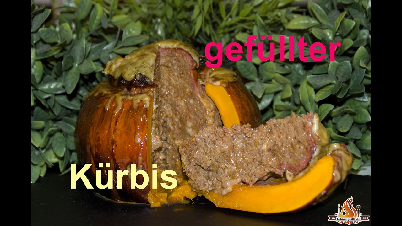 Gefüllter Hokkaido Kürbis vom BBQ Pellet Smoker Grill Stuffed Pumpkin ...