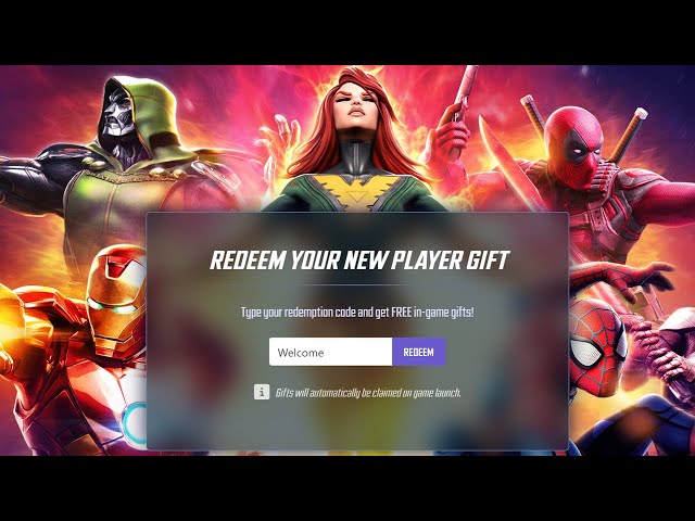 Not sure what the parameters are pertaining to being a new player, but you  can enter a code on the MFS website. New Player code: Welcome :  MarvelStrikeForce