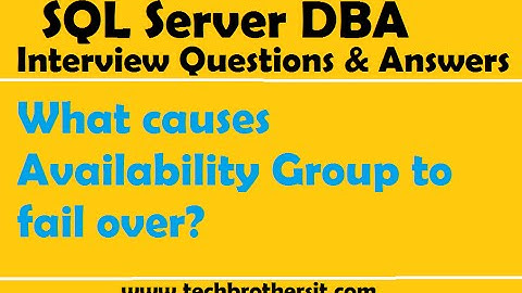 SQL Server Interview Questions and Answers | What causes Availability Group to fail over