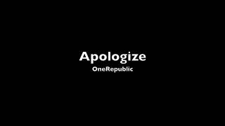 Apologize - OneRepublic by Spivakovski