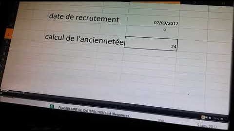 EXCEL TUTO CALCUL DE L