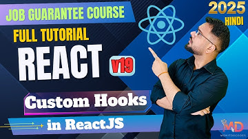 React 19 Tutorial in Hindi #50 - Custom Hook