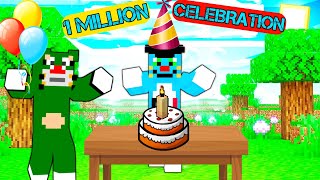 1 Million Celebration In Minecraft | With Oggy And Jack | Rock Indian Gamer |