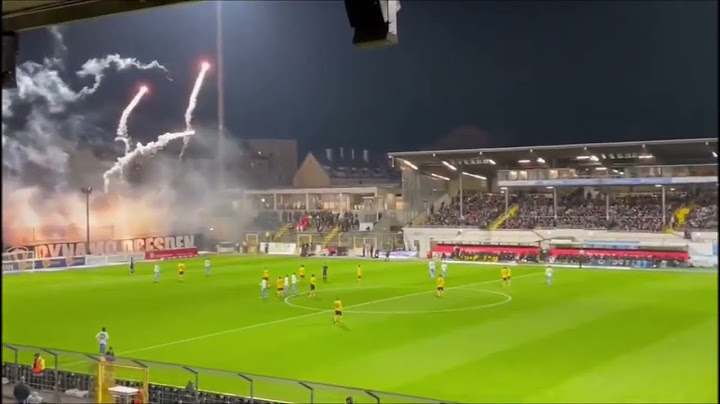 Ultras von Dynamo Dresden haben es bei TSV 1860 München im Gästeblock ordentlich krachen lassen