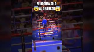 Se noquea solo al celebrar su victoria Se noquea solo al celebrar su victoria