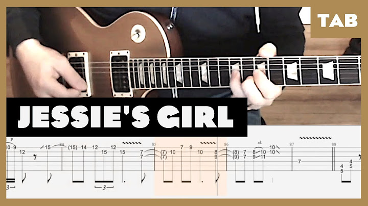 Jessie's Girl Guitar version - Guitar performance video thumbnail
